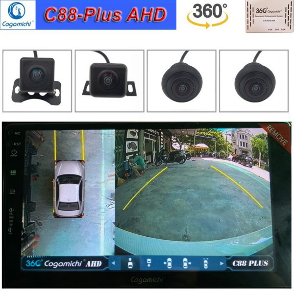 Camera 360 độ ô tô Cogamichi C-88Plus AHD